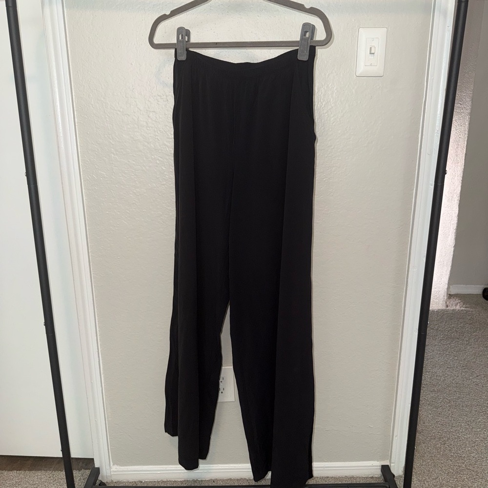 ALO Yoga Black Wide Leg Pants regular length